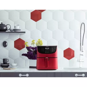 Cosori CP158-AF PREMIUM - 5.5L teplovzdušná fritéza + 5x špíz a gril. rošt, red Cosori CP158-AF PREMIUM - 5.5L teplovzdušná fritéza + 5x špíz a gril. rošt, red