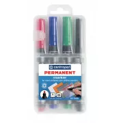 Značkovač Centropen 8566/4 permanent 4 farby valcový hrot 2,5mm