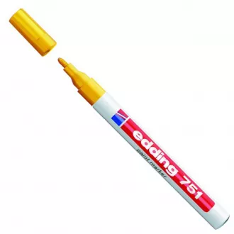 Popisovač Edding 751 lakový žltý 1-2mm