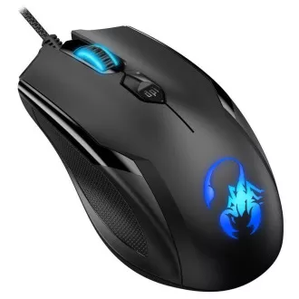 GENIUS myš GX GAMING AMMOX X1 600, drôtová, 3200 dpi, RGB podsvietenie, USB, čierna