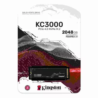 Kingston SSD 2TB (2048GB) KC3000 M.2 2280 NVMe™ PCI Gen 4 (R 7000MB/s; W 7000MB/s)