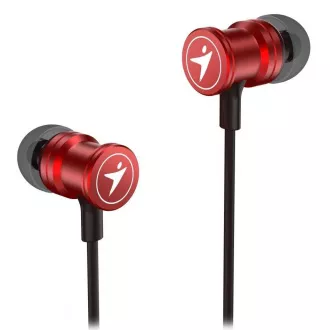 GENIUS slúchadlá HS-M316 METALLIC RED, 4pin 3, 5 mm jack, červená