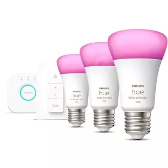 Philips Hue White and Color Ambiance 9W 1100 E27 štartér kit
