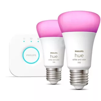 Philips Hue White and Color Ambiance 9W 1100 E27 malý štartér kit Philips Hue White and Color Ambiance 9W 1100 E27 malý štartér kit