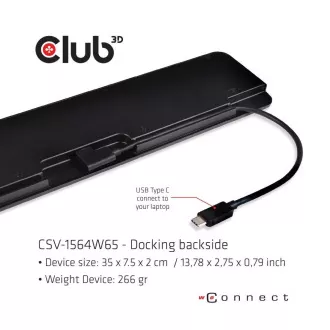 Club3D Dokovacia stanica USB-C 14v1, 1xDP, 1xHDMI, 1xVGA, 2xUSB-C, 5xUSB, čítačka SD kariet, čierna Club3D Dokovacia stanica USB-C 14v1, 1xDP, 1xHDMI, 1xVGA, 2xUSB-C, 5xUSB, čítačka SD kariet, čierna