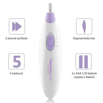 TOUCHBeauty 1039 Brúska na manikúru a pedikúru 5v1