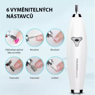 TOUCHBeauty 1733 Brúska na manikúru a pedikúru 6v1