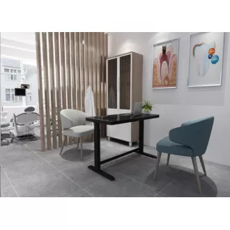 Delso WORKSTATION Elektrický výškovo nastaviteľný stôl čierny Delso WORKSTATION Elektrický výškovo nastaviteľný stôl čierny