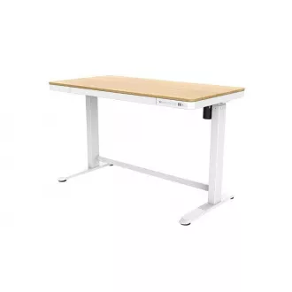 Delso WORKSTATION Elektrický výškovo nastaviteľný stôl dub/biela Delso WORKSTATION Elektrický výškovo nastaviteľný stôl dub/biela