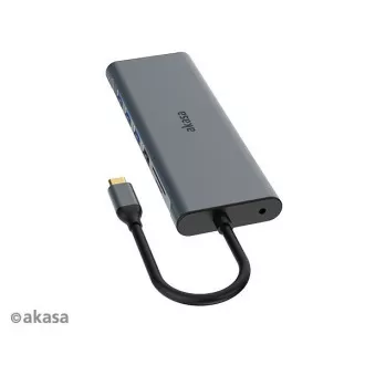 AKASA Dokovacia stanica USB-C 14v1, USB-C (power+dáta), USB 2.0, 2xHDMI, VGA, RJ45, USB 3.2, čítačka kariet, 3, 5mm jack AKASA Dokovacia stanica USB-C 14v1, USB-C (power+dáta), USB 2.0, 2xHDMI, VGA, RJ45, USB 3.2, čítačka kariet, 3, 5mm jack