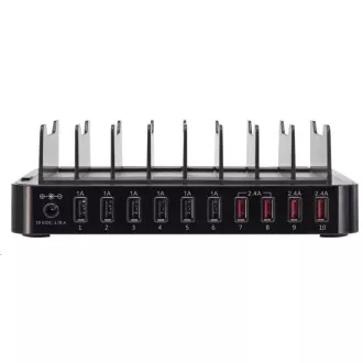CONRAD USB nabíjacia stanica so stojanmi pre mobily a tablety VOLTCRAFT PS-10 10 x USB CONRAD USB nabíjacia stanica so stojanmi pre mobily a tablety VOLTCRAFT PS-10 10 x USB