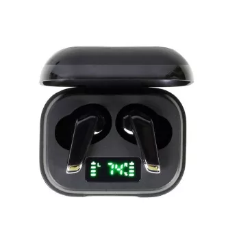 GEMBIRD slúchadlá FitEar-X300B, Bluetooth, TWS, čierna