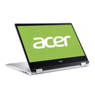 ACER NTB Chromebook Spin 14 (CP314-1HN-P06J)-Pentium®N6000, 14" IPS, 4GB, 128GB eMMC, UHD Graf., Chrome OS, Strieborná