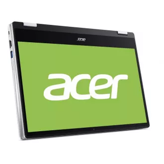 ACER NTB Chromebook Spin 14 (CP314-1HN-P06J)-Pentium®N6000, 14" IPS, 4GB, 128GB eMMC, UHD Graf., Chrome OS, Strieborná