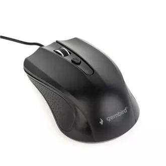 GEMBIRD myš MUS-4B-01, drôtová, optická, 1200 dpi, USB, čierna
