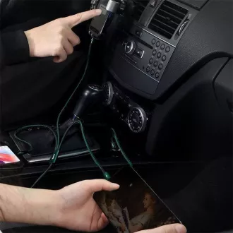 Baseus Rapid Series nabíjací / dátový kábel 3v1 Type-C/ (Micro USB + Lightning PD 20W + USB-C) 1.5m zelená