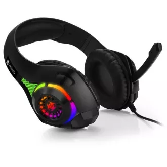 CONNECT IT BIOHAZARD herné slúchadlá s mikrofónom, 1xJack+USB, čierna