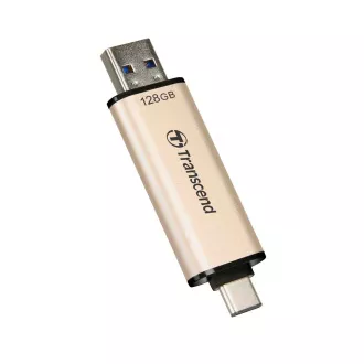 TRANSCEND Flash Disk 128GB JetFlash®930C, TLC, USB 3.2/USB Type C (R:420/W:400 MB/s) čierny