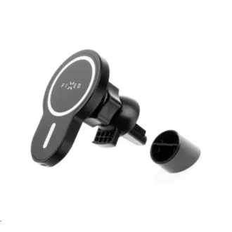 FIXED držiak do auta MagClick s bezdrôtovým nabíjaním, 15W, USB-C, čierna