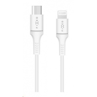 Fixed dátový a nabíjací kábel, USB-C -> Lightning (MFI), podpora PD, 60 W, dĺžka 2 m, biela