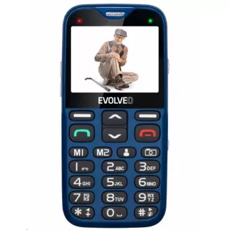 EVOLVEO EasyPhone XG, mobilný telefón pre seniorov s nabíjacím stojanom, modrá