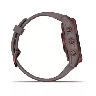 Garmin fenix 7S PRO Sapphire Solar, Titan Dark Bronze/ Gray Silicone Band