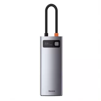 Baseus Metal Gleam Series 5v1 HUB Type-C (USB-C PD 100W, 3* USB 3.0, HDMI) sivá Baseus Metal Gleam Series 5v1 HUB Type-C (USB-C PD 100W, 3* USB 3.0, HDMI) sivá