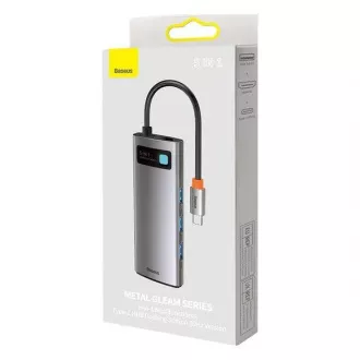 Baseus Metal Gleam Series 5v1 HUB Type-C (USB-C PD 100W, 3* USB 3.0, HDMI) sivá Baseus Metal Gleam Series 5v1 HUB Type-C (USB-C PD 100W, 3* USB 3.0, HDMI) sivá