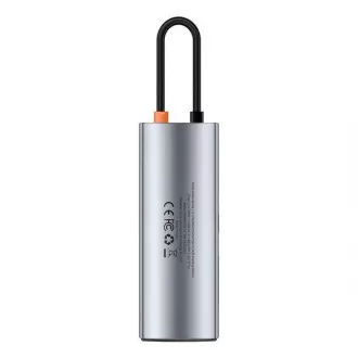 Baseus Metal Gleam Series 7v1 HUB Type-C sivá