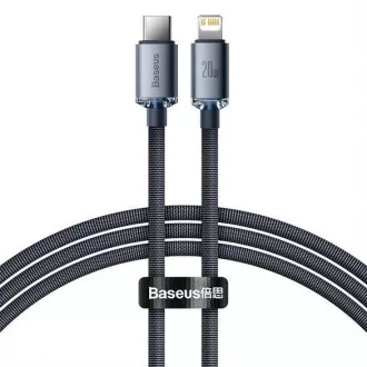 Baseus Crystal Shine Series nabíjací, dátový kábel USB-C Lightning 20W 1, 2m, čierna Baseus Crystal Shine Series nabíjací, dátový kábel USB-C Lightning 20W 1, 2m, čierna