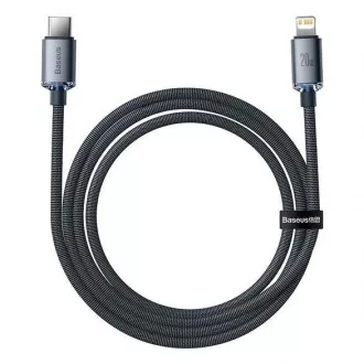 Baseus Crystal Shine Series nabíjací, dátový kábel USB-C Lightning 20W 1, 2m, čierna Baseus Crystal Shine Series nabíjací, dátový kábel USB-C Lightning 20W 1, 2m, čierna