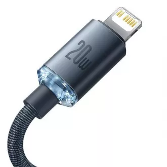 Baseus Crystal Shine Series nabíjací, dátový kábel USB-C Lightning 20W 1, 2m, čierna Baseus Crystal Shine Series nabíjací, dátový kábel USB-C Lightning 20W 1, 2m, čierna