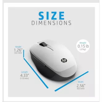HP Dual Mode Silver Mouse 300 - bluetooth myš, pripojenie k dvom PC zároveň HP Dual Mode Silver Mouse 300 - bluetooth myš, pripojenie k dvom PC zároveň