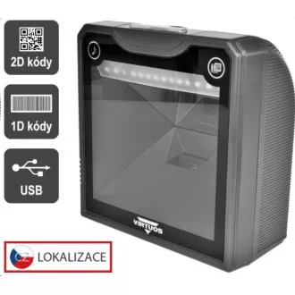 Virtuos 2D čítačka HT-865A, stacionárne, USB, čierna