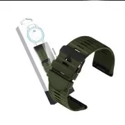 RhinoTech remienok pre Garmin QuickFit silikónový outdoor 26mm tmavo zelený