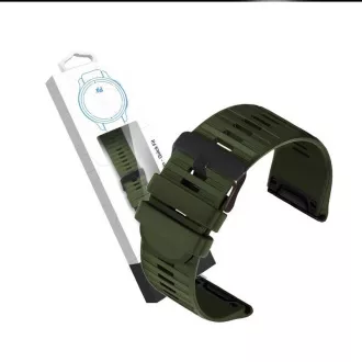 RhinoTech remienok pre Garmin QuickFit silikónový outdoor 26mm tmavo zelený
