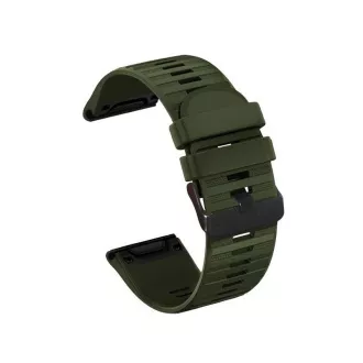 RhinoTech remienok pre Garmin QuickFit silikónový outdoor 26mm tmavo zelený