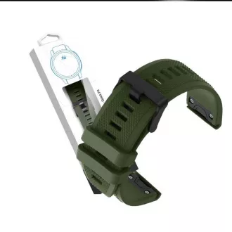 RhinoTech remienok pre Garmin QuickFit športový silikónový 22mm tmavo zelený