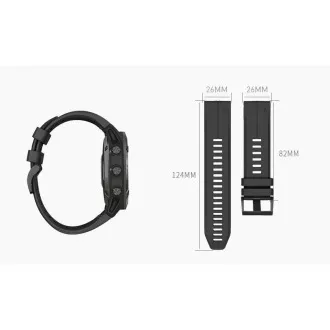 RhinoTech remienok pre Garmin QuickFit športový silikónový 26mm šedý