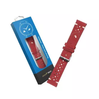 RhinoTech univerzálny remienok Genuine Leather Quick Release 18mm, červená RhinoTech univerzálny remienok Genuine Leather Quick Release 18mm, červená