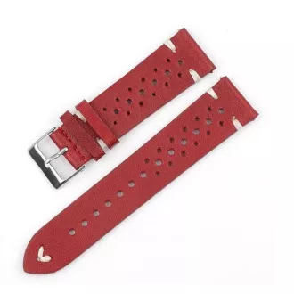 RhinoTech univerzálny remienok Genuine Leather Quick Release 18mm, červená RhinoTech univerzálny remienok Genuine Leather Quick Release 18mm, červená