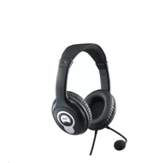 ACER Over-the-Ear Headset (OV-T690) -20Hz-20kHz, 94 dB/mW, kábel 2.4 m, Čierno-šedé