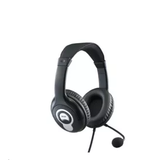 ACER Over-the-Ear Headset (OV-T690) -20Hz-20kHz, 94 dB/mW, kábel 2.4 m, Čierno-šedé ACER Over-the-Ear Headset (OV-T690) -20Hz-20kHz, 94 dB/mW, kábel 2.4 m, Čierno-šedé
