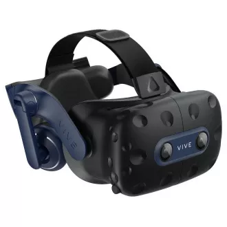 HTC Vive Pro 2 HMD okuliare pre virtuálnu realitu, 2x 2448x2448px 5K rozlíšenie, 120Hz, FOV 120 °, čierna / modrá