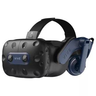 HTC Vive Pro 2 HMD okuliare pre virtuálnu realitu, 2x 2448x2448px 5K rozlíšenie, 120Hz, FOV 120 °, čierna / modrá
