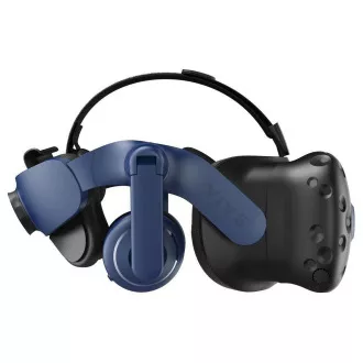 HTC Vive Pro 2 HMD okuliare pre virtuálnu realitu, 2x 2448x2448px 5K rozlíšenie, 120Hz, FOV 120 °, čierna / modrá