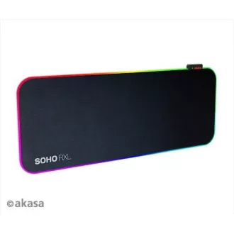 AKASA podložka pod myš SOHO RXL, RGB gaming myš pad, 78x30cm, 4mm thick