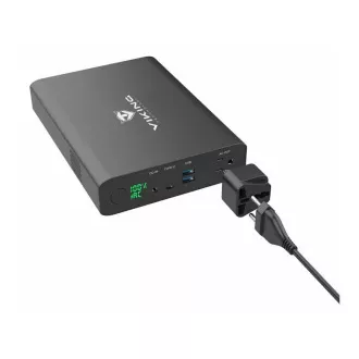 Viking powerbanka NF130W s výstupom 220 V, 64000 mAh, čierna