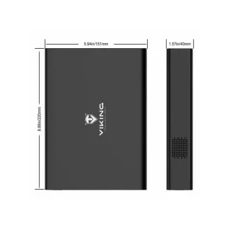Viking powerbanka NF130W s výstupom 220 V, 64000 mAh, čierna