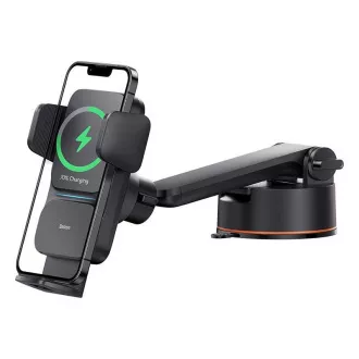 Baseus Wisdom Auto Alignment držiak s bezdrôtovým nabíjaním 15W, čierna Baseus Wisdom Auto Alignment držiak s bezdrôtovým nabíjaním 15W, čierna
